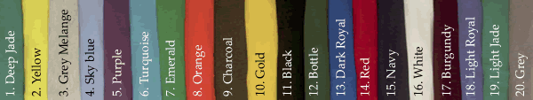 Colour chart